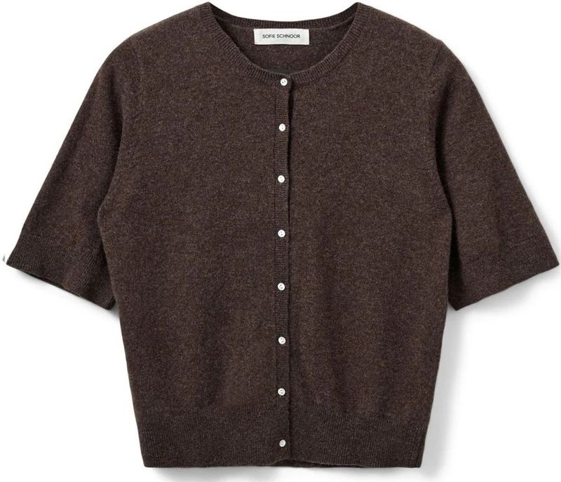 Sofie Schnoor - SunaSW - Cardigan - 100% Wol - Korte Mouwen