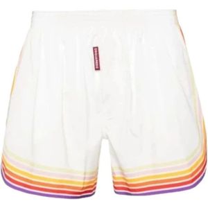 Dsquared2, Heren, Badkleding, Wit, Maat: S