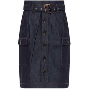 Munthe, Dames, Rokken, Blauw, Maat: L Katoen,