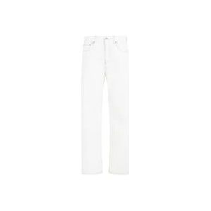 Jacquemus Witte Straight Leg Jeans , White , Heren , Maat: W32