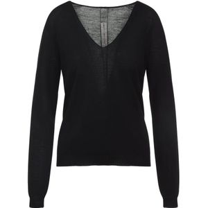 Rick Owens, Dames, Truien, Zwart, Maat: S
