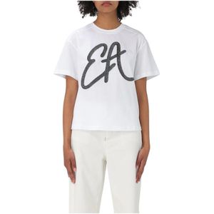 Emporio Armani, Dames, Tops, Wit, Maat: M