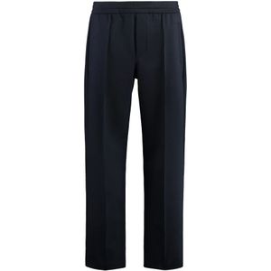 Emporio Armani, Heren, Broeken, Blauw, Maat: M Wol,