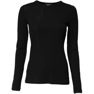 Dolce & Gabbana, Dames, Tops, Zwart, Maat: S Katoen,