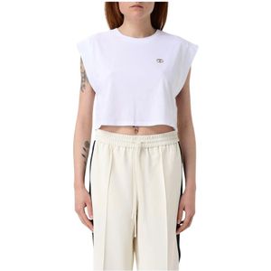 Twinset, Dames, Tops, Wit, Maat: XS