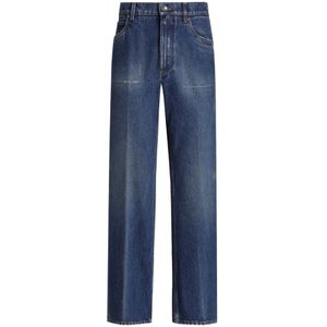 Dolce & Gabbana, Heren, Jeans, Blauw, Maat: S Katoen,