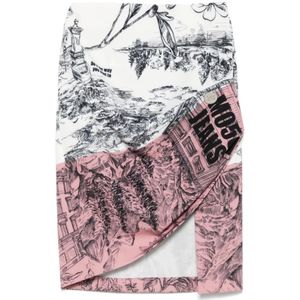 Moschino, Dames, Rokken, Veelkleurig, Maat: S Poliester,