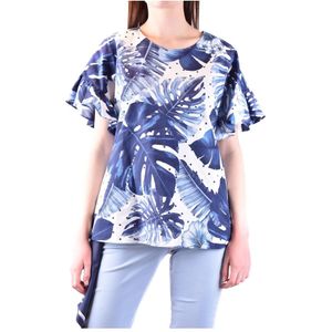 Twinset, Dames, Tops, Blauw, Maat: S