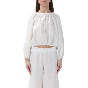 Liviana Conti, Dames, Blouses & Shirts, Wit, Maat: XS