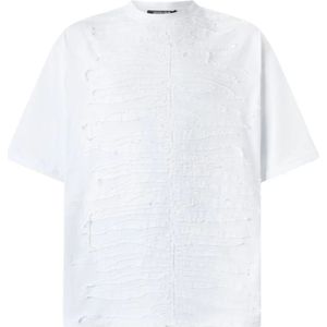 Roberto Cavalli, Heren, Tops, Wit, Maat: S Katoen,