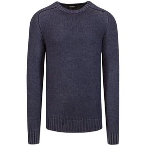 Dondup, Heren, Truien, Blauw, Maat: M Wol,