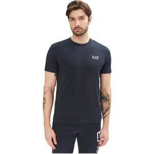 Ea7 Emporio Armani - 8NPT26_PJVQZ - T-shirt - Blauw - Korte Mouwen - Slim Fit