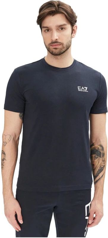 Ea7 Emporio Armani - 8NPT26_PJVQZ - T-shirt - Blauw - Korte Mouwen - Slim Fit