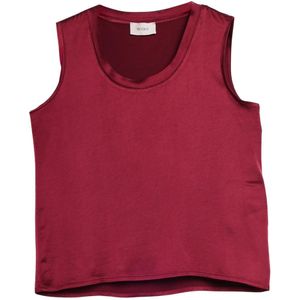 ViCOLO, Dames, Tops, Rood, Maat: L Viscose,