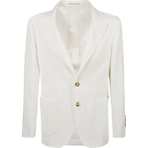 Brunello Cucinelli, Heren, Jassen, Beige, Maat: M Linnen,