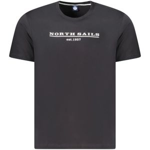 North Sails, Heren, Tops, Zwart, Maat: S Katoen,