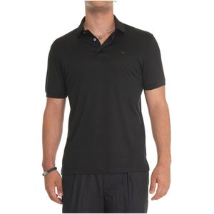 Emporio Armani, Heren, Tops, Zwart, Maat: M Jersey,