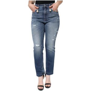 Dolce & Gabbana - High Waist Skinny Jeans - Blauw - Dames - Katoen