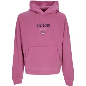 Guess, Heren, Sweatshirts & Hoodies, Roze, Maat: M Katoen,