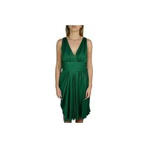 Prada Groene Feestjurk met Flatterende Silhouet , Green , Dames , Maat: XL