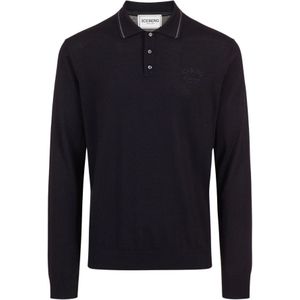 Iceberg, Heren, Truien, Blauw, Maat: M Wol,