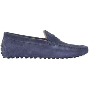 Tod's Blauwe Suède Rijdersschoenen met Rubberen Studs , Blue , Heren , Maat: 42 EU