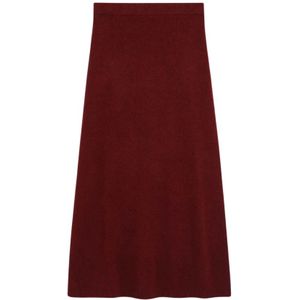 Max Mara, Dames, Rokken, Bruin, Maat: S Kasjmier,