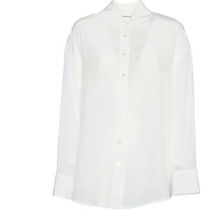 P.a.r.o.s.h., Dames, Blouses & Shirts, Wit, Maat: M Zijde,