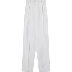 Sportmax, Dames, Broeken, Wit, Maat: S