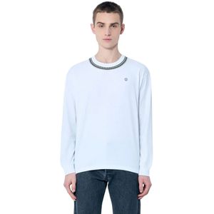 Levi's, Heren, Sweatshirts & Hoodies, Wit, Maat: S Katoen,