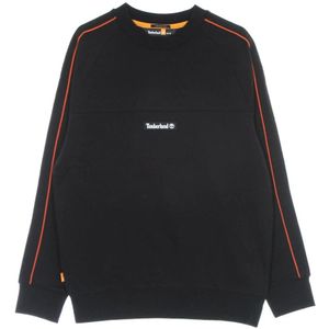 Timberland, Heren, Sweatshirts & Hoodies, Zwart, Maat: S Katoen,