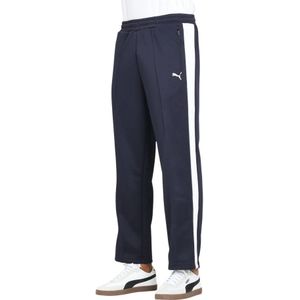 Puma - Heren - Sportieve Broek - Blauw - Regular Fit - T7 Strepen