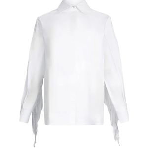 Liu Jo, Dames, Blouses & Shirts, Wit, Maat: S Katoen,