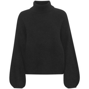 Gestuz, Dames, Truien, Zwart, Maat: XL Wol,