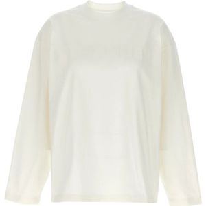 Jil Sander - Top met Lange Mouwen - Beige - Katoen