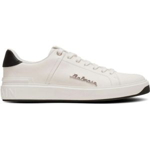 Balmain Zwarte Sneakers voor Mannen Aw24 , White , Heren , Maat: 45 EU