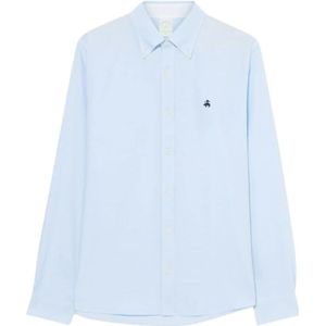 Brooks Brothers, Heren, Overhemden, Blauw, Maat: S Katoen,