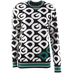 Dolce & Gabbana, Dames, Truien, Zwart, Maat: S