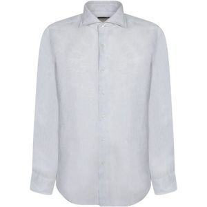 Dell'oglio, Heren, Overhemden, Grijs, Maat: M