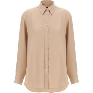 Brioni, Dames, Blouses & Shirts, Roze, Maat: 2XS Zijde,