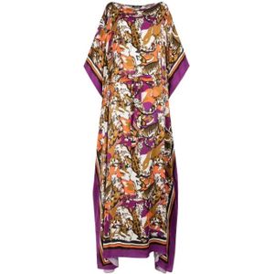 Roberto Cavalli, Dames, Jurken, Veelkleurig, Maat: 2XL