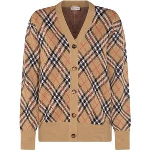 Burberry, Dames, Truien, Bruin, Maat: S