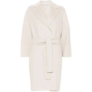 Max Mara, Dames, Mantels, Wit, Maat: XL Wol,
