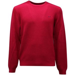 Sun68, Heren, Truien, Roze, Maat: L Katoen,