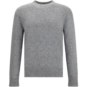 Dolce & Gabbana, Heren, Truien, Grijs, Maat: S Wol,