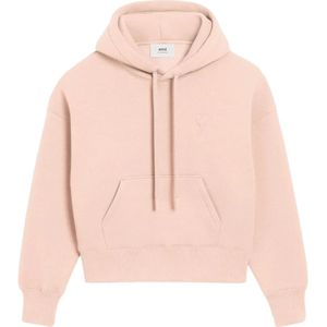 Ami Paris, Dames, Sweatshirts & Hoodies, Roze, Maat: S
