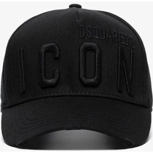 Dsquared2 Honkbalpet Be Icon , Black , Dames , Maat: ONE Size