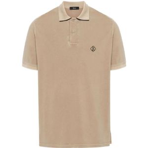 Herno, Heren, Tops, Bruin, Maat: S Katoen,