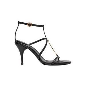 Jacquemus Elegante leren sandalen , Black , Dames , Maat: 39 EU