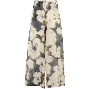 Roberto Collina, Dames, Broeken, Veelkleurig, Maat: XS Katoen,